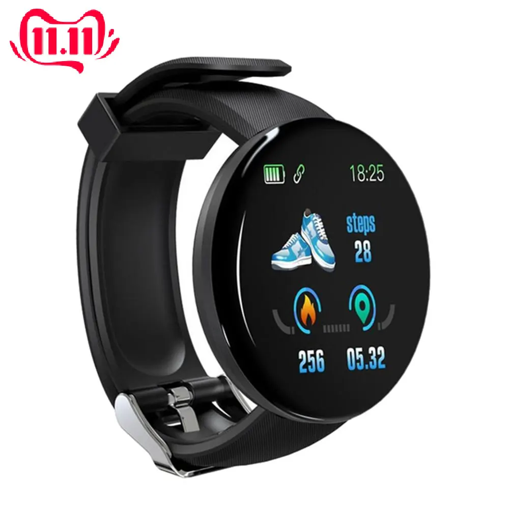Smart Watch D18 Fitness Watches Heart Rate Monitor Blood Pressure Blood Oxygen Measurement for IOS Android Phone Smartwatch
Smart Watch D18 Fitness Watches Heart Rate Monitor Blood Pressure Blood Oxygen Measurement for IOS Android Phone Smartwatch