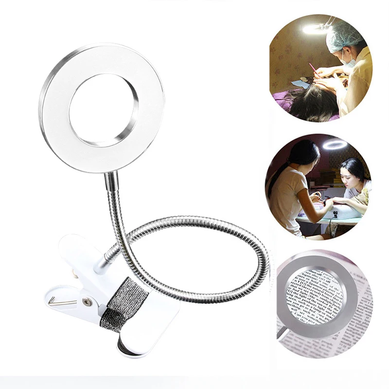 Microblading Tattoo 8X Magnifier Lamp Nail Art USB Cold Light Led Non-slip Equipment Clamp Glass Table Lamp for Beauty Salon
Microblading Tattoo 8X Magnifier Lamp Nail Art USB Cold Light Led Non-slip Equipment Clamp Glass Table Lamp for Beauty Salon