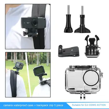 5pcs Waterproof Diving Shell Toughened GlassUnderwater Case Cover Backpack Clip Screw Base Dock Kit for DJI OSMO Action
5pcs Waterproof Diving Shell Toughened GlassUnderwater Case Cover Backpack Clip Screw Base Dock Kit for DJI OSMO Action