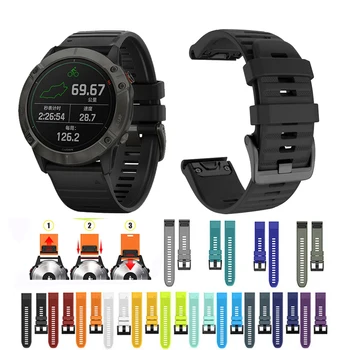 Fenix 6X pro Smart watch Straps for Garmin Fenix 5X 3 3HR Quick fit band 26mm Silicone Bracelet For Garmin D2 Descent MK1 Correa
Fenix 6X pro Smart watch Straps for Garmin Fenix 5X 3 3HR Quick fit band 26mm Silicone Bracelet For Garmin D2 Descent MK1 Correa