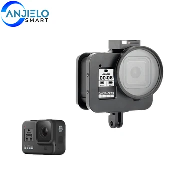 Anjielosmart Aluminum Alloy Housing Shell Case Protective Cage with Insurance Frame & 52mm UV Lens for Gopro Hero 8
Anjielosmart Aluminum Alloy Housing Shell Case Protective Cage with Insurance Frame & 52mm UV Lens for Gopro Hero 8
