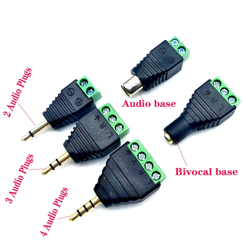 3PCS Video AV 3.5mm 4 Pole Stereo Male to AV Screw Terminal Stereo Jack 3.5 mm male 3 pin 4 pin Terminal Block Plug connecto
3PCS Video AV 3.5mm 4 Pole Stereo Male to AV Screw Terminal Stereo Jack 3.5 mm male 3 pin 4 pin Terminal Block Plug connecto