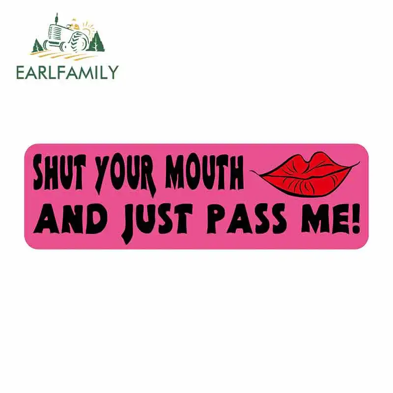 EARLFAMILY 15cm x 4.6cm for Shut Your Mouth and Just Pass Me Logo Car Stickers Vinyl Sunscreen RV VAN JDM Accessories Graphics
EARLFAMILY 15cm x 4.6cm for Shut Your Mouth and Just Pass Me Logo Car Stickers Vinyl Sunscreen RV VAN JDM Accessories Graphics