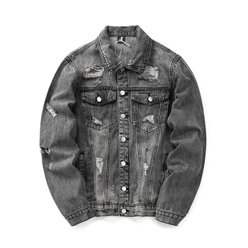 Hip Hip Vintage Denim Jacket Coat Distressed Destroyed Rapper Punk Rock Hole Streetwear Korean Japan Style Casual Jeans Jacket
Hip Hip Vintage Denim Jacket Coat Distressed Destroyed Rapper Punk Rock Hole Streetwear Korean Japan Style Casual Jeans Jacket