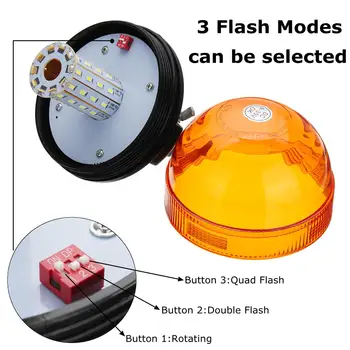 New 12-24V 40 LEDs Car Truck LED Rotating Flashing Beacon Light Amber Warning Emergency Lamps For Tractor SUV Boat
New 12-24V 40 LEDs Car Truck LED Rotating Flashing Beacon Light Amber Warning Emergency Lamps For Tractor SUV Boat