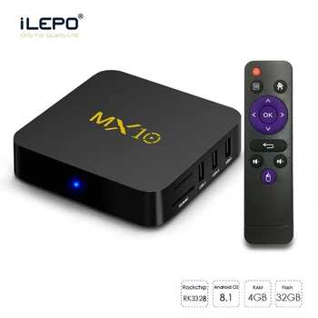 

MX10 Smart TV Box Android 8.1 RK3328 Quad Core 64bit DDR3 4GB 32GB 4K HD Wifi 100M LAN USB3.0 Set-top Box Media Player Germany