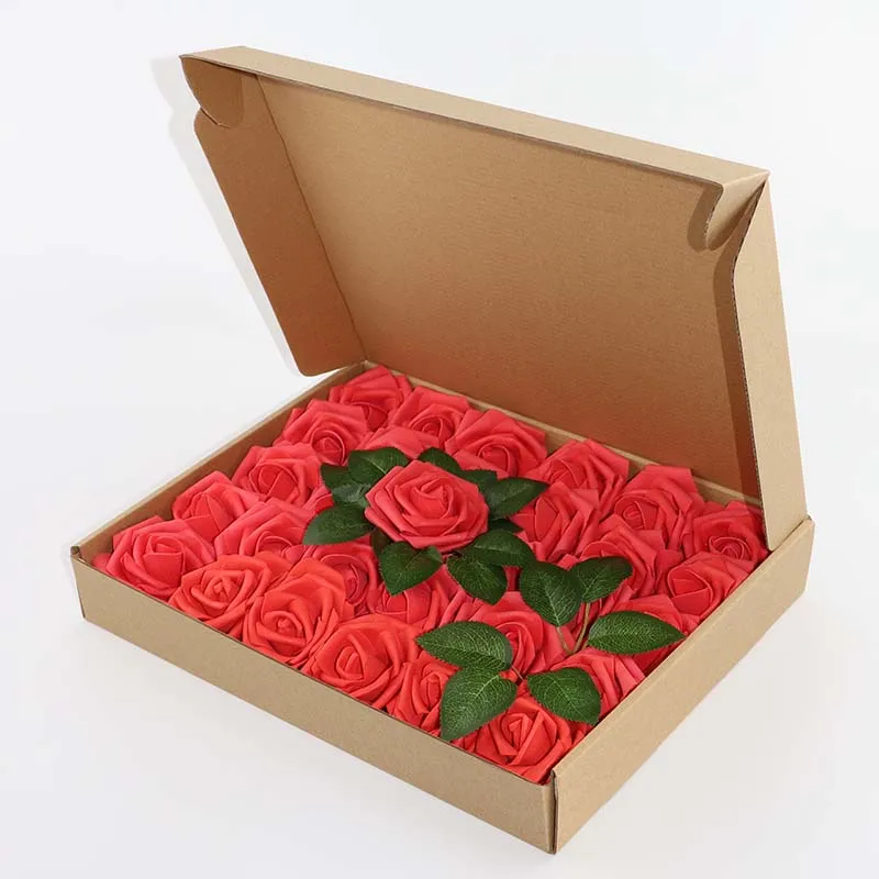 30pcs 8cm PE artificial rose with box fake Leaves, wedding decoration, fake flowers foam roses Christmas, Valentine's day gift
30pcs 8cm PE artificial rose with box fake Leaves, wedding decoration, fake flowers foam roses Christmas, Valentine's day gift