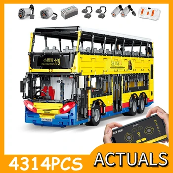 MOC Technic Series Car Model APP RC TransBus Enviro 500 Mark Set Assembly Motorized Bus Building Blocks Kids Christmas Gifts
MOC Technic Series Car Model APP RC TransBus Enviro 500 Mark Set Assembly Motorized Bus Building Blocks Kids Christmas Gifts