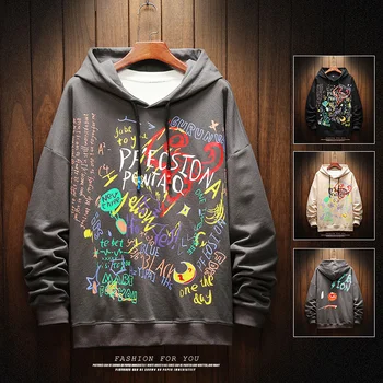 Cool letter Print hoodies men graffiti print Pullover Sweatshirts Hoodies Men handwriting Streetwear Hoodie Tops
Cool letter Print hoodies men graffiti print Pullover Sweatshirts Hoodies Men handwriting Streetwear Hoodie Tops