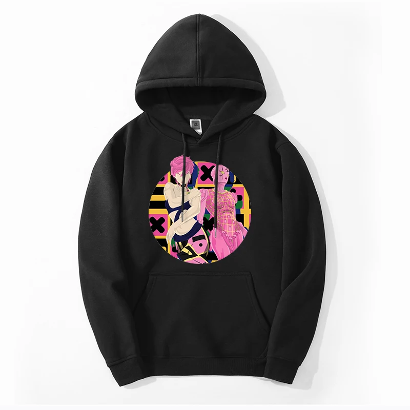 JoJo's Bizarre Adventure Autumn Men's Sweatshirts Hoodies JoJo Kujo Jotaro Anime Japan Cartoon Fashion Hoody Big Size Clothes
JoJo's Bizarre Adventure Autumn Men's Sweatshirts Hoodies JoJo Kujo Jotaro Anime Japan Cartoon Fashion Hoody Big Size Clothes
