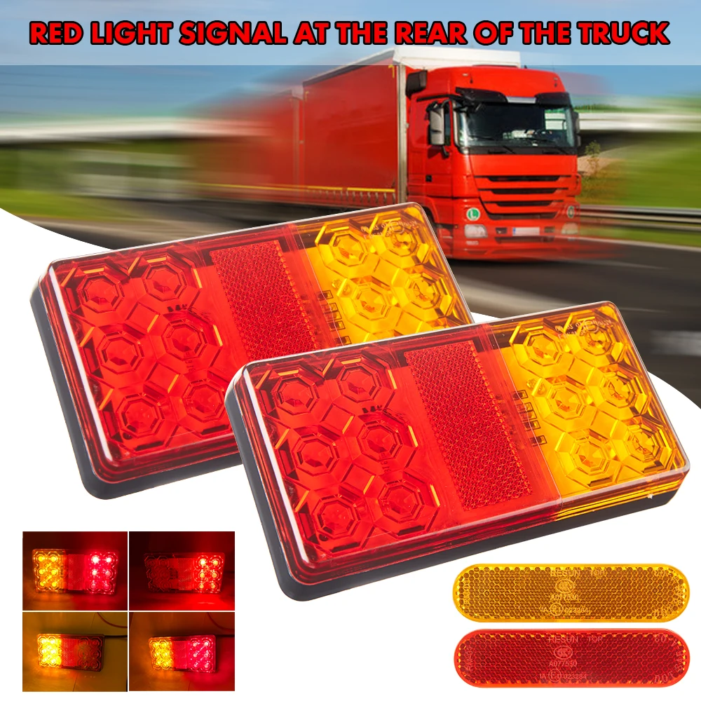 2PCS With Reflector 12V/24V 12LEDs Tail Light Turn Signal Indicator Stop Lamp Rear Brake Light For Car Truck Trailer Caravan Bus
2PCS With Reflector 12V/24V 12LEDs Tail Light Turn Signal Indicator Stop Lamp Rear Brake Light For Car Truck Trailer Caravan Bus