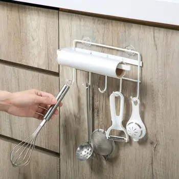 Wrought Iron Cabinet Rack Multi-function Kitchen Row Hook Kitchen Seamless Nail-free Hook Towel Rack Roll Holder
Wrought Iron Cabinet Rack Multi-function Kitchen Row Hook Kitchen Seamless Nail-free Hook Towel Rack Roll Holder
