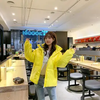 2019 New Short Glossy Parka Women Winter Jacket Cotton Padded Warm Thicken Stand Collar Short Coats Parka Womens Jackets
2019 New Short Glossy Parka Women Winter Jacket Cotton Padded Warm Thicken Stand Collar Short Coats Parka Womens Jackets
