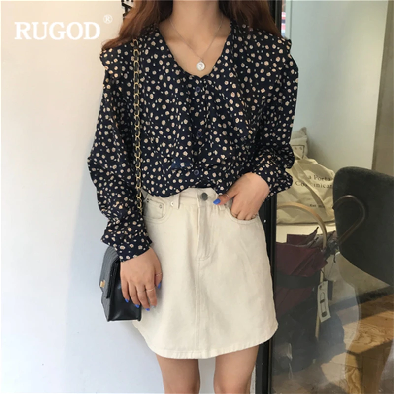 RUGOD Fashion Spring Floral Women'S Blouses Peter pan Collar Women'S Shirt 2018 Causal Long Sleeve Women Tops
RUGOD Fashion Spring Floral Women'S Blouses Peter pan Collar Women'S Shirt 2018 Causal Long Sleeve Women Tops
