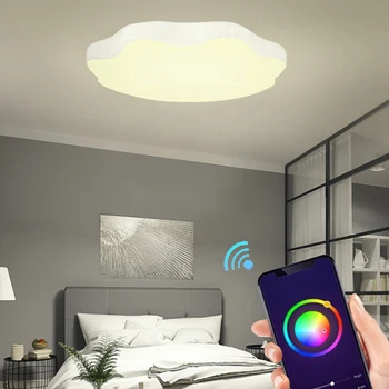 60W WiFi Intelligent LED ceiling light Smart Voice Control lamp RGB Dimmable APP Remote Control Modern Bedroom Dimming lights
60W WiFi Intelligent LED ceiling light Smart Voice Control lamp RGB Dimmable APP Remote Control Modern Bedroom Dimming lights