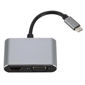 Type C to HDMI VGA Adapter USB C to HDMI 4K HD 1080P Audio Video Cable Converter for Laptop Macbook
Type C to HDMI VGA Adapter USB C to HDMI 4K HD 1080P Audio Video Cable Converter for Laptop Macbook