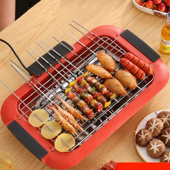 

220V Electric Barbecue Grill Smokeless Meat Food Skewers Grill Stove Household Indoor BBQ Oven Grill Fast Heating