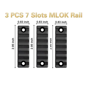 3 Pcs Hunting rifle gun ar15 M-Lok handguard Picatinny Rail 7-Slot Aluminum Picatinny Rails Section for MLOK Compatible Systems
3 Pcs Hunting rifle gun ar15 M-Lok handguard Picatinny Rail 7-Slot Aluminum Picatinny Rails Section for MLOK Compatible Systems