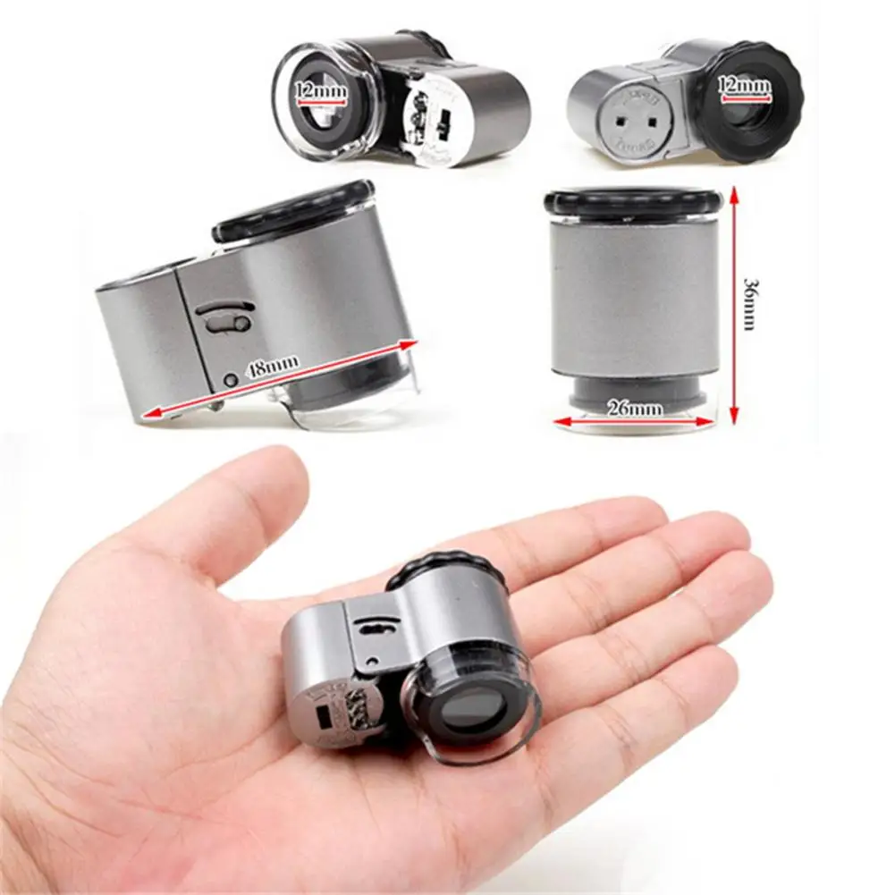 9882A Handheld 50X LED Mini Microscope Jewelry Magnifying Glass Eye Loupe Lens With LED Light
9882A Handheld 50X LED Mini Microscope Jewelry Magnifying Glass Eye Loupe Lens With LED Light