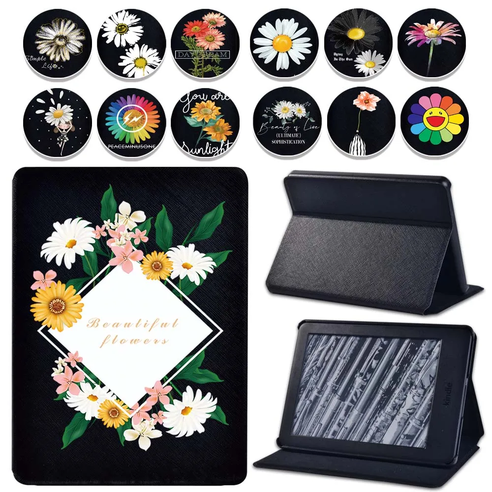 Tablet Case for Amazon Kindle Paperwhite1/2/3/4/Kindle (8th/10th Gen) Printed Daisy Series Flip Leather Stand cover case+ Stlyus
Tablet Case for Amazon Kindle Paperwhite1/2/3/4/Kindle (8th/10th Gen) Printed Daisy Series Flip Leather Stand cover case+ Stlyus