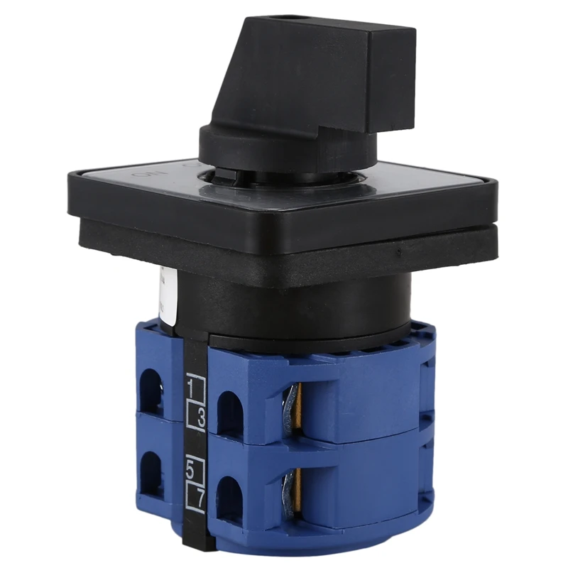 AC660V 25A 2-Pole 3-Position Momentary Plastic Rotary Changeover Switch Blue+Black
AC660V 25A 2-Pole 3-Position Momentary Plastic Rotary Changeover Switch Blue+Black