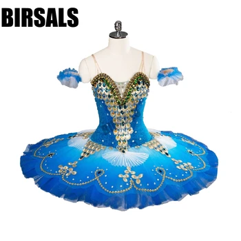 Blue Peacock Professional Classical Competiton Ballet Tutus For Women Pancake Nutcracker Blue Bird Dance Stage CostumeBT9105
Blue Peacock Professional Classical Competiton Ballet Tutus For Women Pancake Nutcracker Blue Bird Dance Stage CostumeBT9105