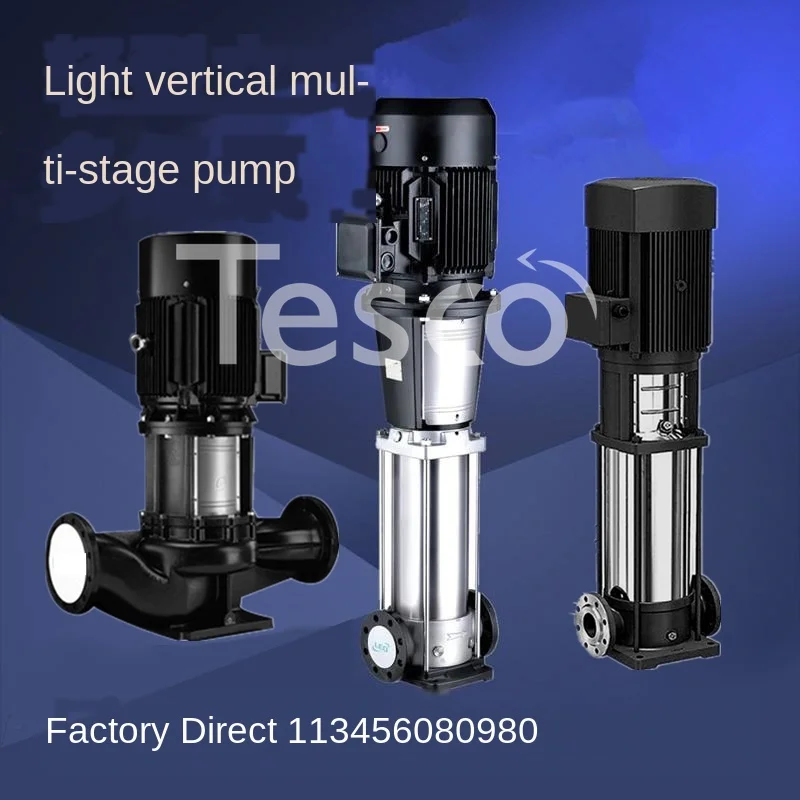Stainless steel multistage centrifugal pump high pressure secondary pipeline frequency conversion booster pump
Stainless steel multistage centrifugal pump high pressure secondary pipeline frequency conversion booster pump