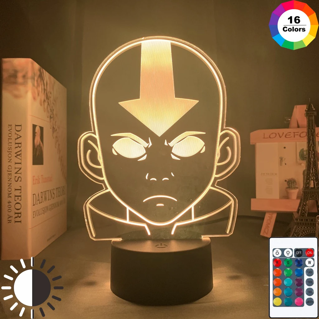 Avatar Airbender Acrylic Led Night Light for Kids Child Bedroom Decor Nightlight of Aang Figure Desk 3d Christmas Presents Lamp 
Avatar Airbender Acrylic Led Night Light for Kids Child Bedroom Decor Nightlight of Aang Figure Desk 3d Christmas Presents Lamp