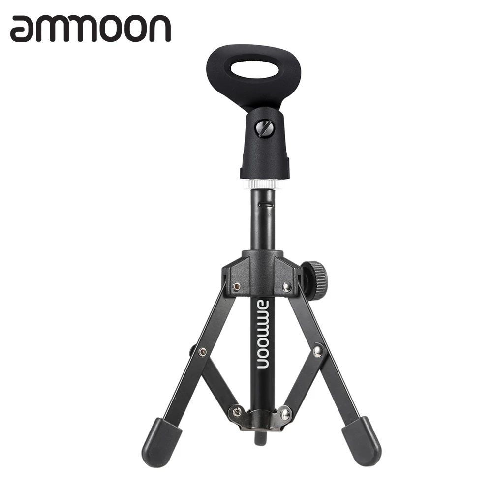 ammoon MS-12 Microphone Stand Foldable Desktop Microphone Stand Tripod with MC4 Mic Clip Holder Bracket
ammoon MS-12 Microphone Stand Foldable Desktop Microphone Stand Tripod with MC4 Mic Clip Holder Bracket