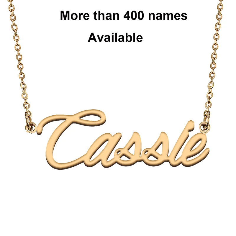 Cursive Initial Letters Name Necklace for Cassie Birthday Party Christmas New Year Graduation Wedding Valentine Day Gift
Cursive Initial Letters Name Necklace for Cassie Birthday Party Christmas New Year Graduation Wedding Valentine Day Gift
