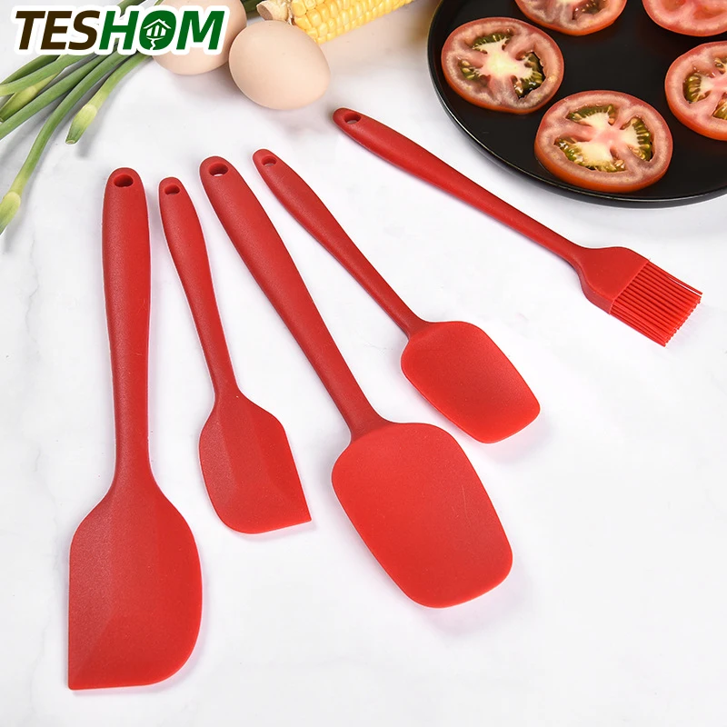 5 Pcs Silicone Spatula Sets Cooking Utensils Tools Scraper Spoon Brush Soft Silicone Baking and Cooking Tool Kitchen Utensils
5 Pcs Silicone Spatula Sets Cooking Utensils Tools Scraper Spoon Brush Soft Silicone Baking and Cooking Tool Kitchen Utensils
