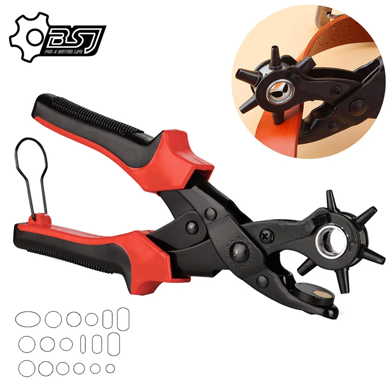 Punching Revolving Leather Punch Plier Punch Hole Tool Puncher for Belts Saddle Watch Bands Strap Shoe Fabric Paper Leathercraft
Punching Revolving Leather Punch Plier Punch Hole Tool Puncher for Belts Saddle Watch Bands Strap Shoe Fabric Paper Leathercraft