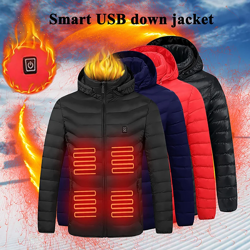 Smart USB Heating Cotton Coat Solid Color Heating Cotton Clothing Warm Hooded Jacket for Winter Heating
Smart USB Heating Cotton Coat Solid Color Heating Cotton Clothing Warm Hooded Jacket for Winter Heating