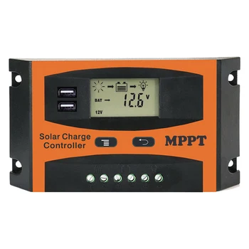 Intelligent 12V 24V Dual USB Circuit Protection Panel Regulator Solar Charge Controller ABS 30A 40A 50A 60A Modern LCD Display
Intelligent 12V 24V Dual USB Circuit Protection Panel Regulator Solar Charge Controller ABS 30A 40A 50A 60A Modern LCD Display