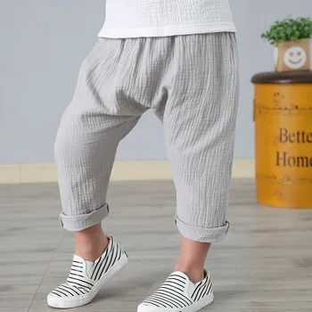 ZWY315 Kids Pants Boy Girl Summer Solid Color Linen Pleated Trousers Children Ankle-length Pants for Baby Boy Casual Harem Pants 
ZWY315 Kids Pants Boy Girl Summer Solid Color Linen Pleated Trousers Children Ankle-length Pants for Baby Boy Casual Harem Pants