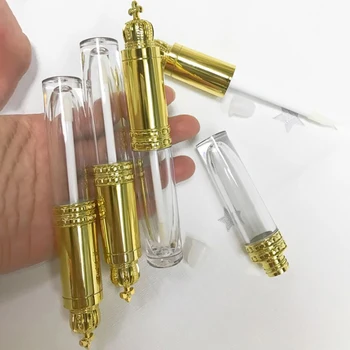 Empty 8ml Round Shaped Transparent Lip Gloss Tubes Clear Lipgloss Bottles With Golden Crown Lids Refillable Cosmetic Containers
Empty 8ml Round Shaped Transparent Lip Gloss Tubes Clear Lipgloss Bottles With Golden Crown Lids Refillable Cosmetic Containers