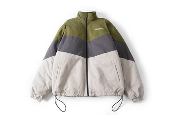 2019 Winter absence Embroidery Colour Blocking Women Men Cotton Padded Jacket Coat Casual Streetwear Men Warm Jacket
2019 Winter absence Embroidery Colour Blocking Women Men Cotton Padded Jacket Coat Casual Streetwear Men Warm Jacket