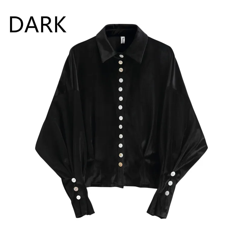 Niche Design Sense 2020 Spring And Autumn Dress Black Shirt Female Long-sleeved Velvet Top New Slim Cardigan Jacket Short
Niche Design Sense 2020 Spring And Autumn Dress Black Shirt Female Long-sleeved Velvet Top New Slim Cardigan Jacket Short