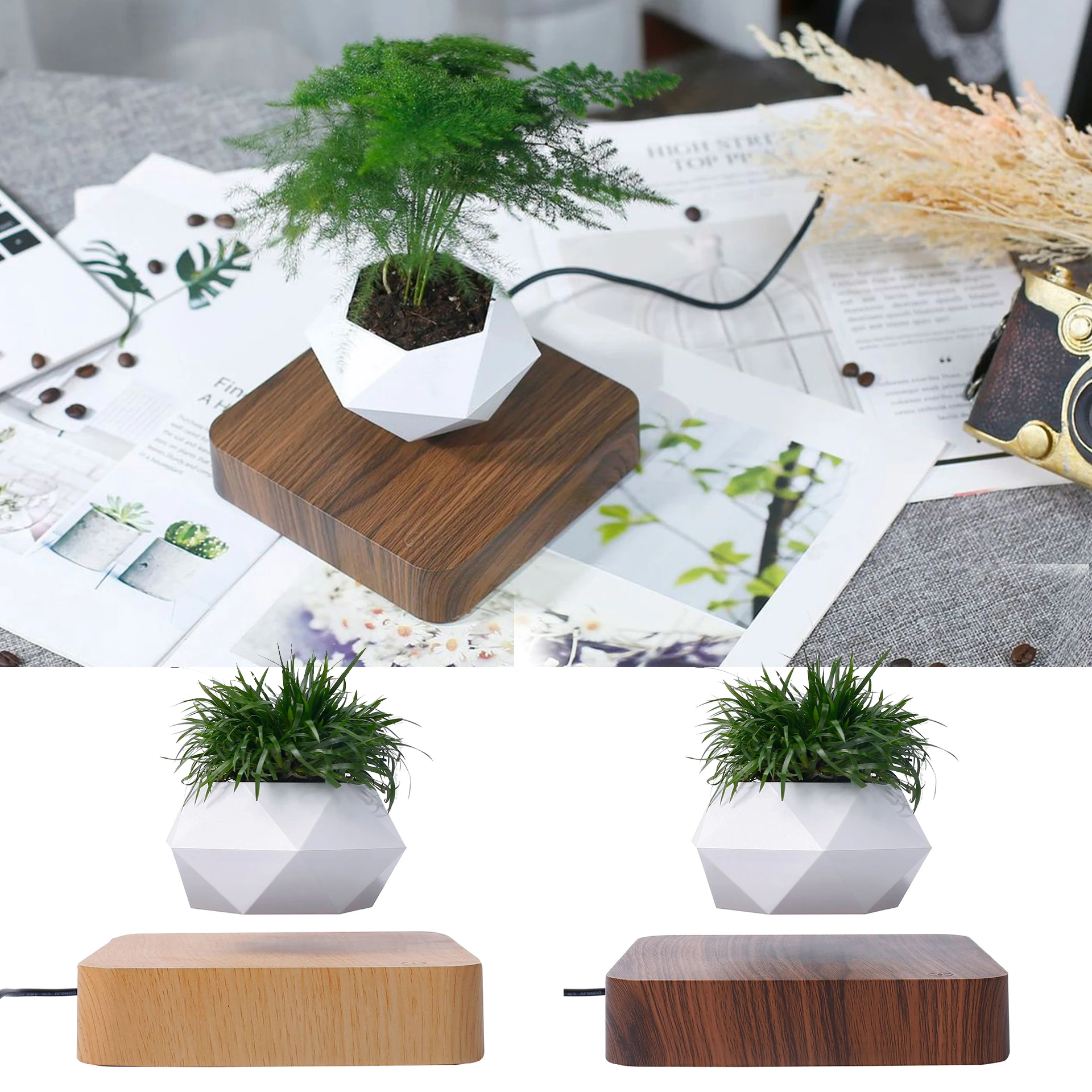Levitating Air Bonsai Pot Rotation Flower Pot Planters Magnetic Suspension Floating Pot Potted Plant Home Desk Decor
Levitating Air Bonsai Pot Rotation Flower Pot Planters Magnetic Suspension Floating Pot Potted Plant Home Desk Decor