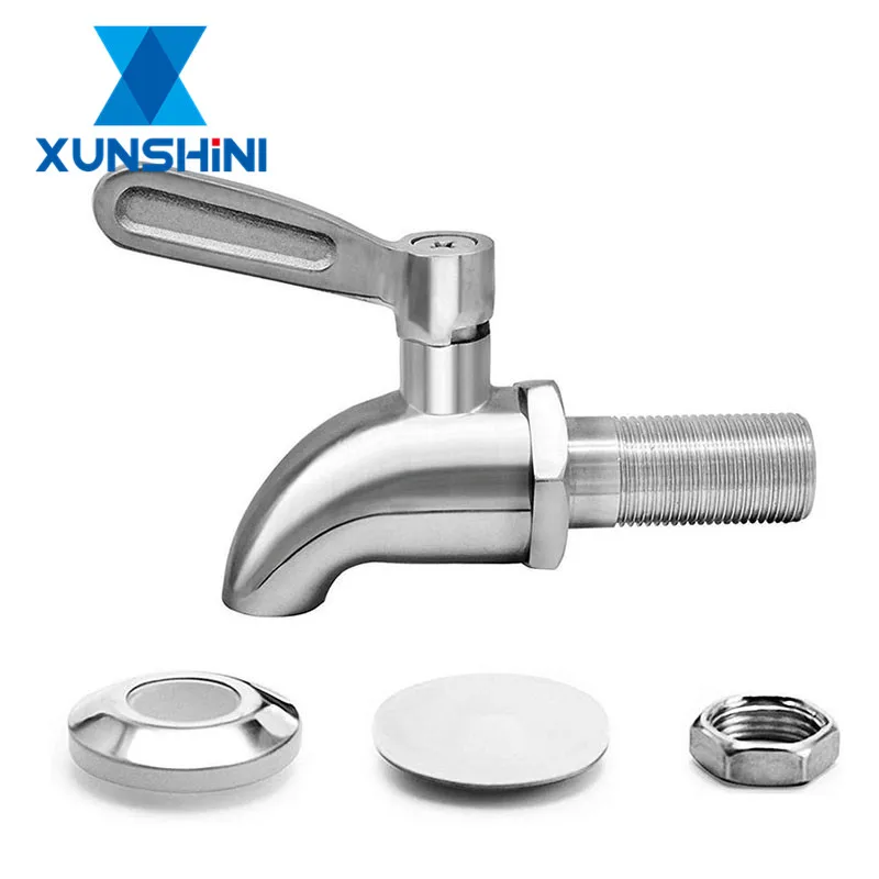 XUNSHINI 304 Stainless Steel Wine Barrel Faucet Beverage Dispenser Replacement Spigot Fits Coffee Juice Taps 16mm Opening
XUNSHINI 304 Stainless Steel Wine Barrel Faucet Beverage Dispenser Replacement Spigot Fits Coffee Juice Taps 16mm Opening
