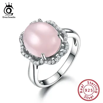 ORSA JEWELS Genuine 925 Fashion Engagement Rose Quartz Ring Sterling Silver Flower Shape Anniversary Ring Fine Jewelry VSR16 
ORSA JEWELS Genuine 925 Fashion Engagement Rose Quartz Ring Sterling Silver Flower Shape Anniversary Ring Fine Jewelry VSR16