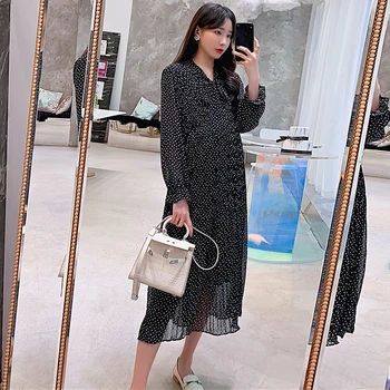 6009# Spring Korean Fashion Maternity Long Party Dress Ties Waist Slim Loose Clothes for Pregnant Women Long Sleeve Pregnancy
6009# Spring Korean Fashion Maternity Long Party Dress Ties Waist Slim Loose Clothes for Pregnant Women Long Sleeve Pregnancy