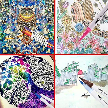 48/60/72/100 Color Watercolor Markers Brush Pen Set with Fineliner Tip For Drawing Design Art Marker for School 
48/60/72/100 Color Watercolor Markers Brush Pen Set with Fineliner Tip For Drawing Design Art Marker for School