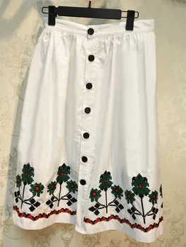 Designer Luxury Brand Skirt for Women Ethnic Style Embroidery High Waist A Line Skirts 
Designer Luxury Brand Skirt for Women Ethnic Style Embroidery High Waist A Line Skirts