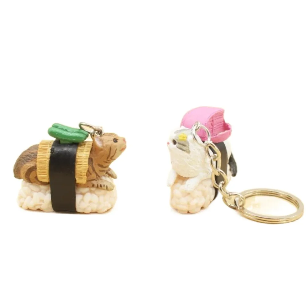 Creative Cat Sushi Keychain Key Rings Handbag Hanging Pendants Phone Charms Key Chain Gift For Kids
Creative Cat Sushi Keychain Key Rings Handbag Hanging Pendants Phone Charms Key Chain Gift For Kids