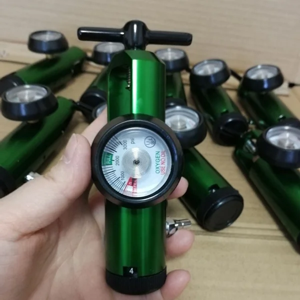 With 1/32, 1/16, 1/8,1/4, 1/2, 1 flow rate CGA870 oxygen regulator 0-4L with Brab output
With 1/32, 1/16, 1/8,1/4, 1/2, 1 flow rate CGA870 oxygen regulator 0-4L with Brab output