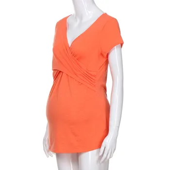 Maternity blouse Women Solid Pregnant Nursing Baby For Maternity Multifunctionl Blouse T-Shirt (Orange)
Maternity blouse Women Solid Pregnant Nursing Baby For Maternity Multifunctionl Blouse T-Shirt (Orange)