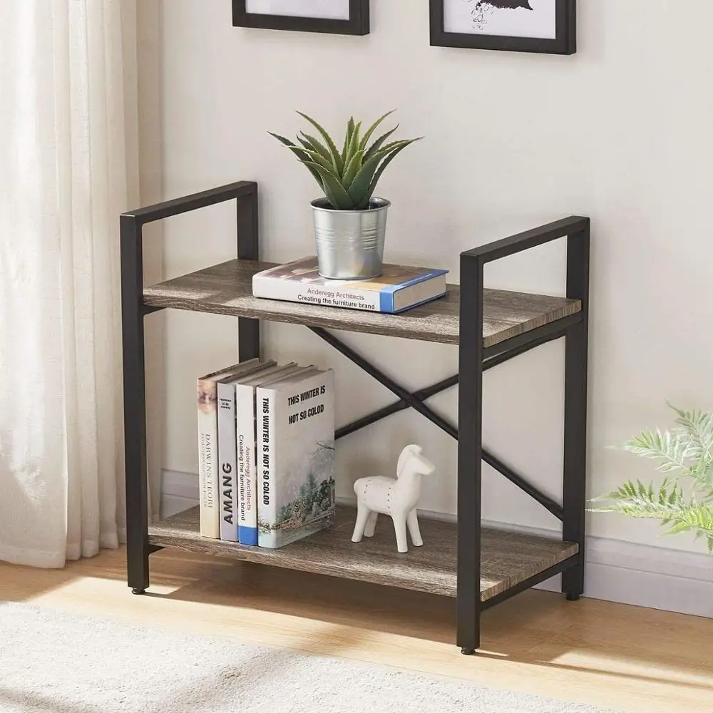 Bookshelf 2 Tier Bookcase, Modern Narrow Book Shelf and Book Case Industrial Wood Shelving Unit for Living Room
Bookshelf 2 Tier Bookcase, Modern Narrow Book Shelf and Book Case Industrial Wood Shelving Unit for Living Room