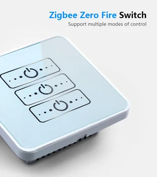 ZIGBEE WiFi Smart Wall Switch No Neutral Wire Needed Wireless Smart Life Tuya Remote Control Multi-device Intelligent 3/4gang
ZIGBEE WiFi Smart Wall Switch No Neutral Wire Needed Wireless Smart Life Tuya Remote Control Multi-device Intelligent 3/4gang
