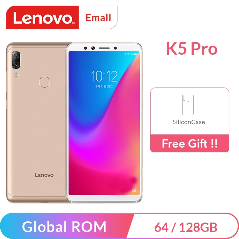 

Lenovo K5 Pro 6GB RAM 64GB/128GB ROM Global Rom Snapdragon 636 Octa Core Smartphone 5.99" Screen Cellphone 4050mAh Big battery